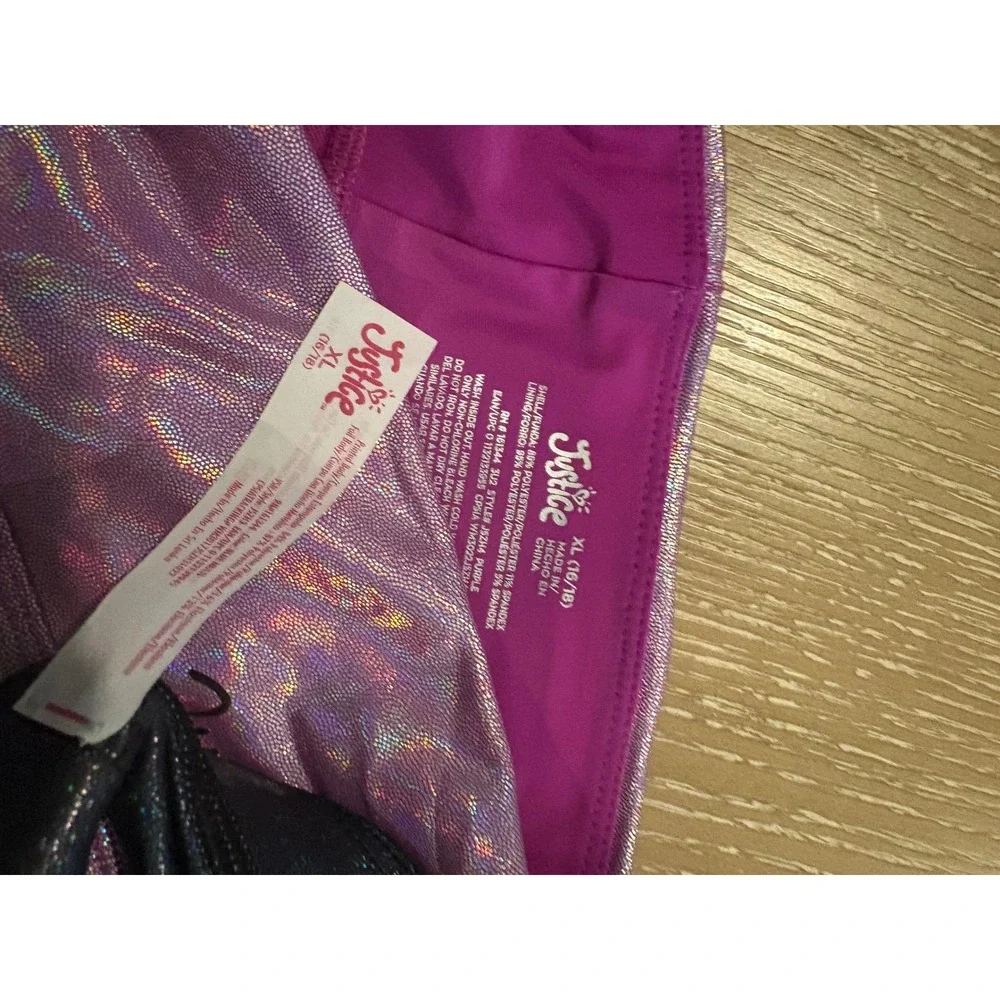 Justice Girls Activewear Lot Sports‎ Bra Shorts Biketard XL 16 18 NWT